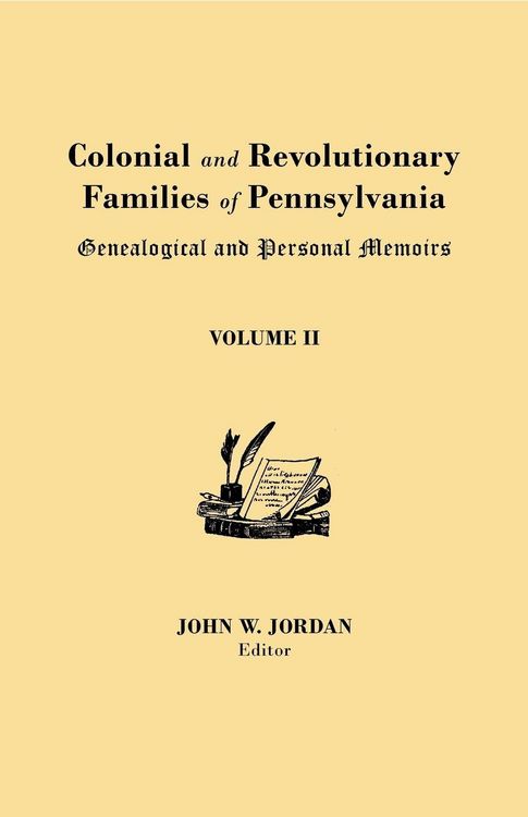 Produktbild: Colonial and Revolutionary Families of Pennsylvania