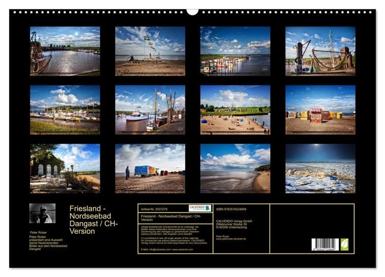 Produktbild: Friesland - Nordseebad Dangast / CH-Version (Wandkalender 2026 DIN A2 quer), CALVENDO Monatskalender