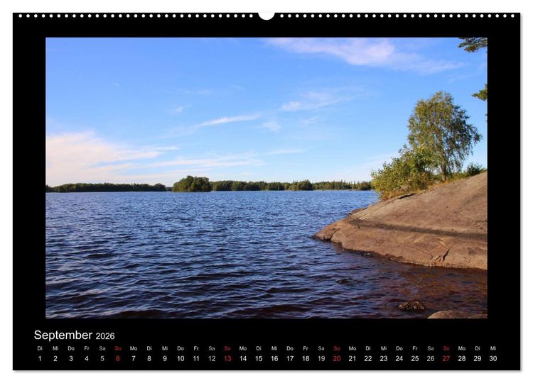 Produktbild: Schweden 2026 (Wandkalender 2026 DIN A2 quer), CALVENDO Monatskalender