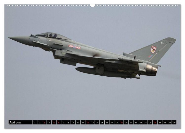 Produktbild: Augenblicke in der Luft: Eurofighter Typhoon (hochwertiger Premium Wandkalender 2026 DIN A2 quer), Kunstdruck in Hochglanz