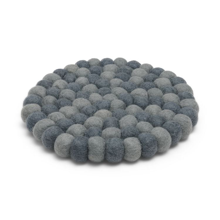 Produktbild: Filzuntersetzer Dots "Early Grey"