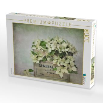 Produktbild: CALVENDO Puzzle Weisse Bl&uuml;tenf&uuml;lle | 1000 Teile Lege-Gr&ouml;&szlig;e 64x48cm Foto-Puzzle f&uuml;r gl&uuml;ckliche Stunden
