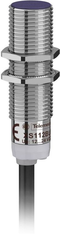Produktbild: Telemecanique Induktiver N&auml;herungsschalter M12 b&uuml;ndig PNP, Schlie&szlig;er, Digital XS112BLPAL2
