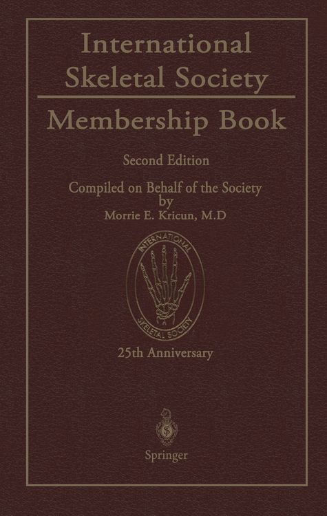 Produktbild: International Skeletal Society Membership Book