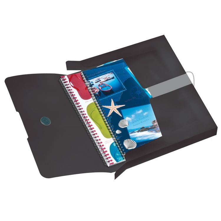 Produktbild: Herlitz Sammelbox A4 PP R&uuml;ckenbreite 4cm, opak schwarz