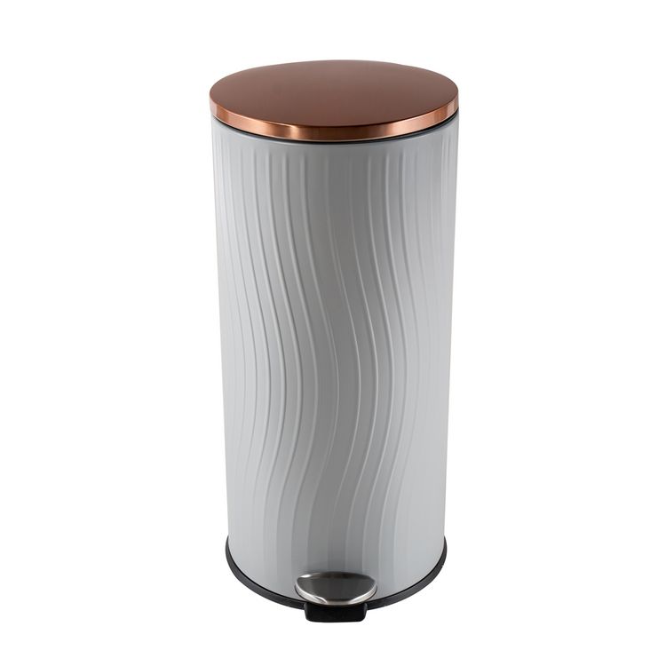 Produktbild: HTI-Living Treteimer Jannik 30L Grau/Kupfer Treteimer Jannik 30L Grau/Kupfer
