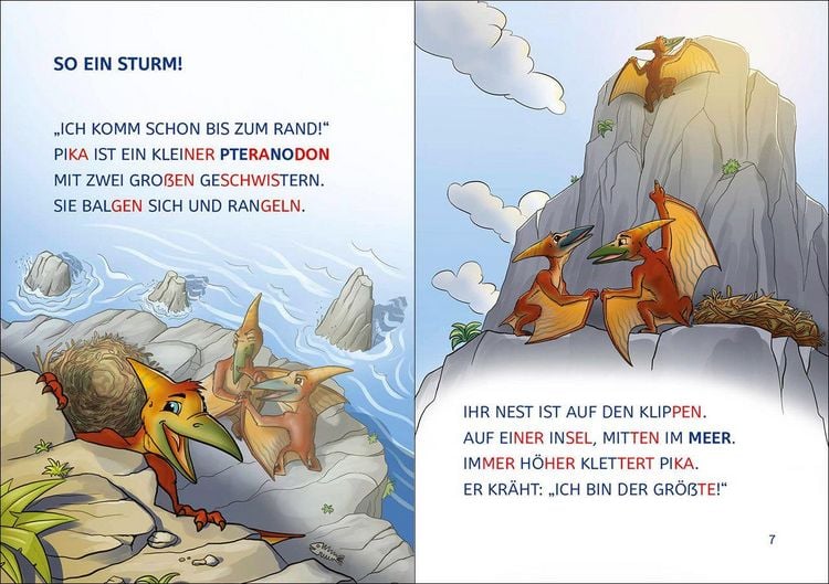 Produktbild: Lesel&ouml;wen 1. Klasse - Abenteuer im Land der Dinos (Gro&szlig;buchstabenausgabe)