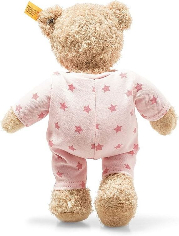 Produktbild: Steiff 241659 - Teddyb&auml;r M&auml;dchen Baby mit Schlafanzug, beige/rosa, 25 cm
