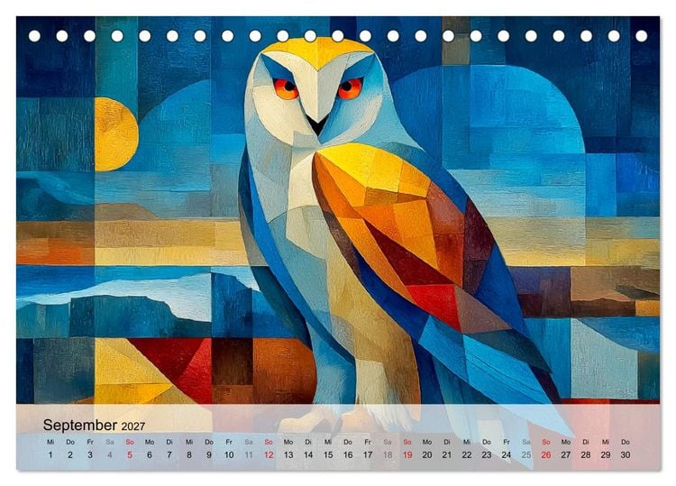 Produktbild: Nordlicht in Facetten. Die Arktis in geometrischer Bildsprache (Tischkalender 2027 DIN A5 quer), CALVENDO Monatskalender
