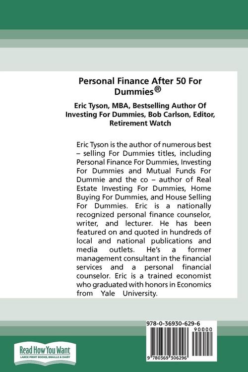 Produktbild: Personal Finance After 50 For Dummies, 2nd Edition (16pt Large Print Edition)