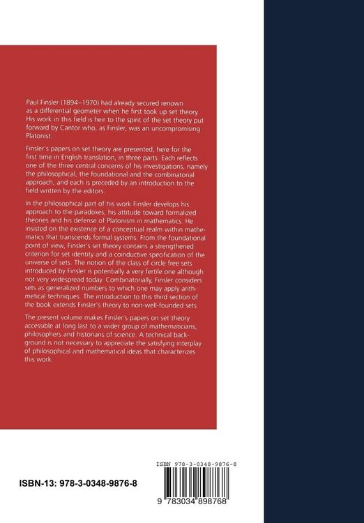 Produktbild: Finsler Set Theory: Platonism and Circularity