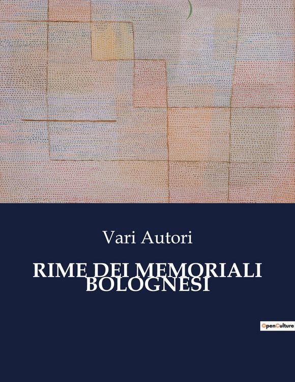 Produktbild: Rime Dei Memoriali Bolognesi