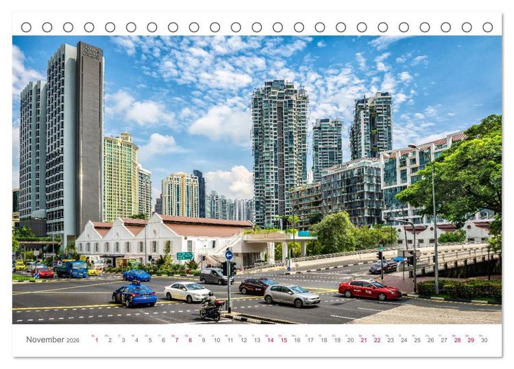 Produktbild: Singapur, Metropole in Asien (Tischkalender 2026 DIN A5 quer), CALVENDO Monatskalender