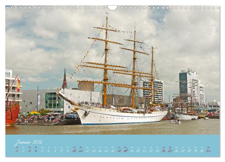 Produktbild: SAIL Bremerhaven. Segelspektakel zum Wegtr&auml;umen (Wandkalender 2026 DIN A3 quer), CALVENDO Monatskalender