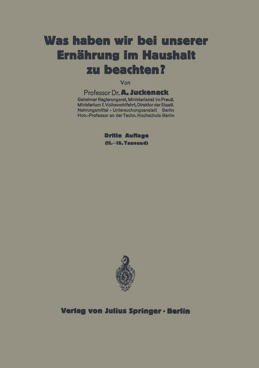 Produktbild: Was haben wir bei unserer Ern&auml;hrung im Haushalt zu beachten?