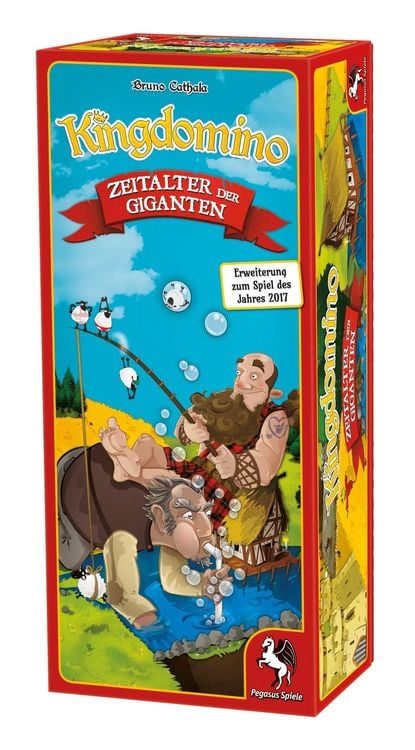 Produktbild: Pegasus 57105G - Kingdomino, Zeitalter der Giganten, Erweiterung, Brettspiel, Familienspiel