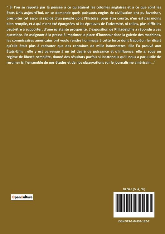 Produktbild: Le journalisme aux &Eacute;tats-Unis