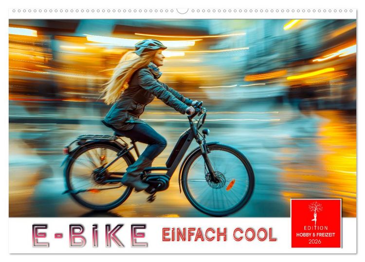 Produktbild: E-Bike einfach cool (Wandkalender 2026 DIN A2 quer), CALVENDO Monatskalender
