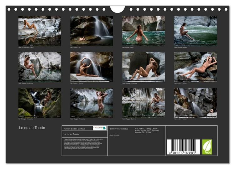 Produktbild: Le nu au Tessin (Calendrier mural 2026 DIN A4 vertical), CALVENDO calendrier mensuel