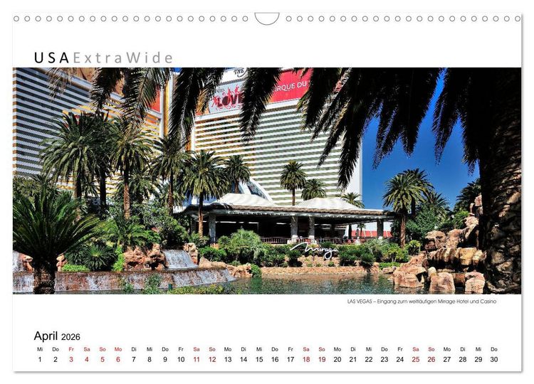 Produktbild: Impressionen aus LAS VEGAS (Wandkalender 2026 DIN A3 quer), CALVENDO Monatskalender