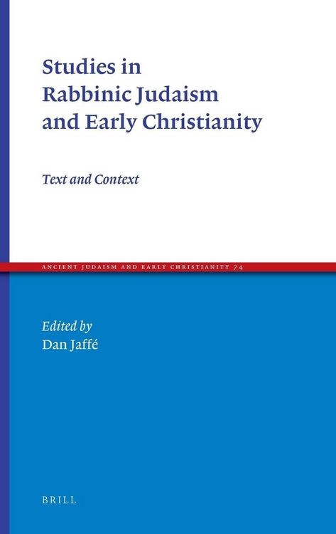 Produktbild: Studies in Rabbinic Judaism and Early Christianity