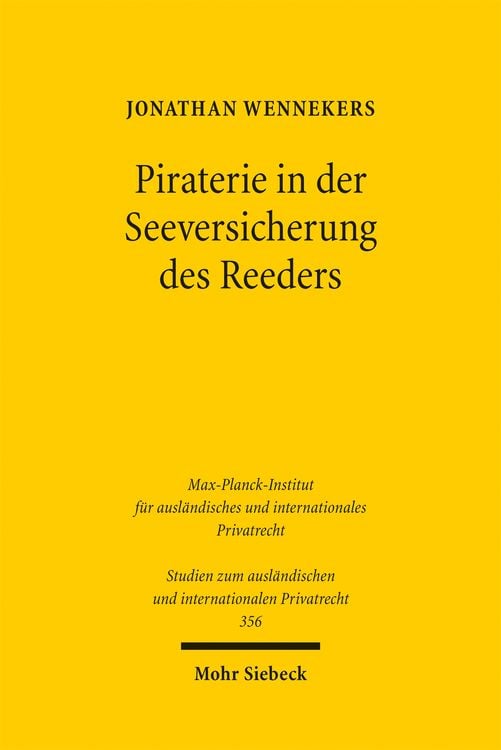 Produktbild: Piraterie in der Seeversicherung des Reeders