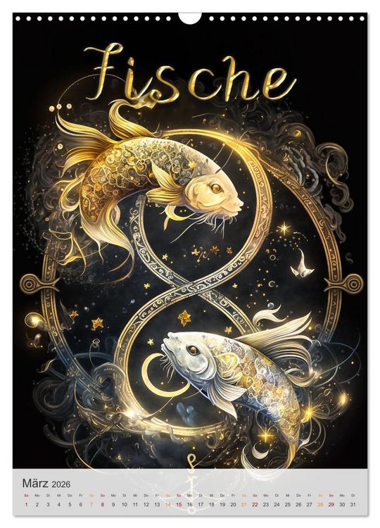 Produktbild: Fantasievolle Sternzeichen (Wandkalender 2026 DIN A3 hoch), CALVENDO Monatskalender