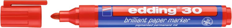Produktbild: EDDING&reg; Brillant Paper Marker 30, rot