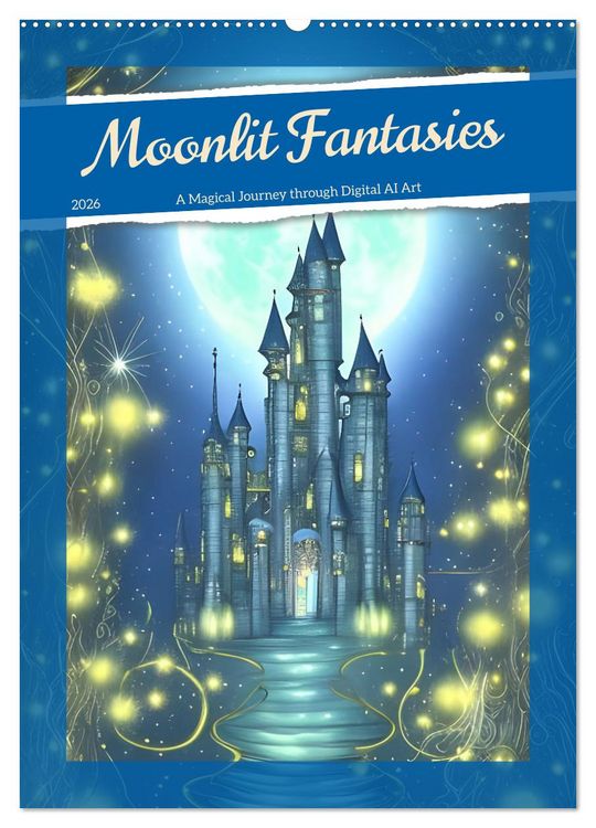 Produktbild: Moonlit Fantasies (Wall Calendar 2026 DIN A2 portrait), CALVENDO 12 Month Wall Calendar