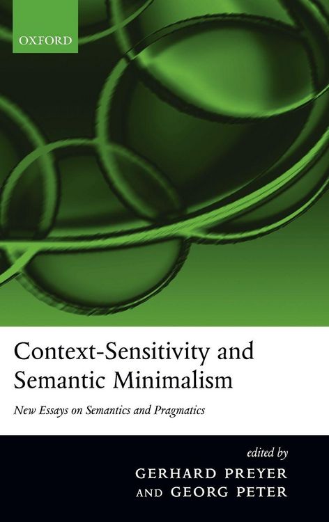 Produktbild: Context-Sensitivity and Semantic Minimalism