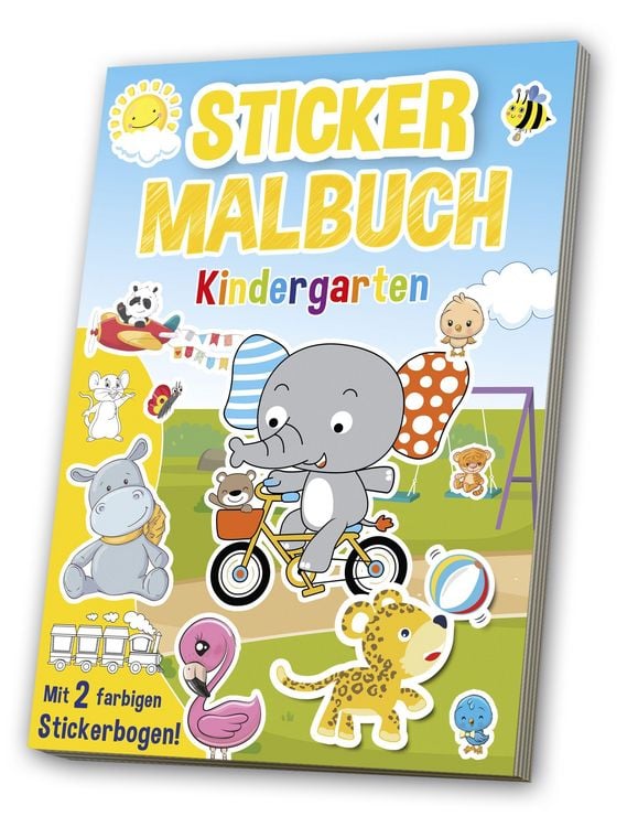 Produktbild: Mal- & Stickerbuch: Kindergarten