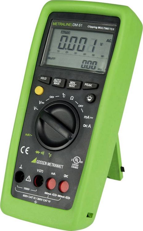 Produktbild: Gossen Metrawatt METRALINE DM 61 Hand-Multimeter digital CAT III 600 V, CAT IV 300 V Anzeige (Counts): 6600