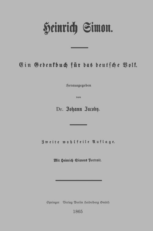 Produktbild: Heinrich Simon