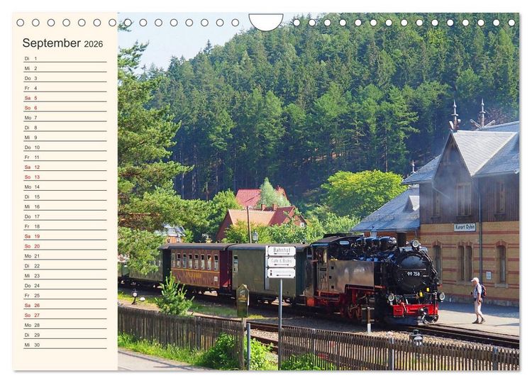 Produktbild: Vom Erzgebirge bis Neuseenland - Impressionen aus Sachsen (Wandkalender 2026 DIN A4 quer), CALVENDO Monatskalender