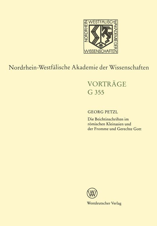 Produktbild: Die Beichtinschriften im r&ouml;mischen Kleinasien und der Fromme und Gerechte Gott