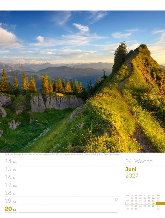 Produktbild: Faszination Alpenwelt Wochenplaner Kalender 2027