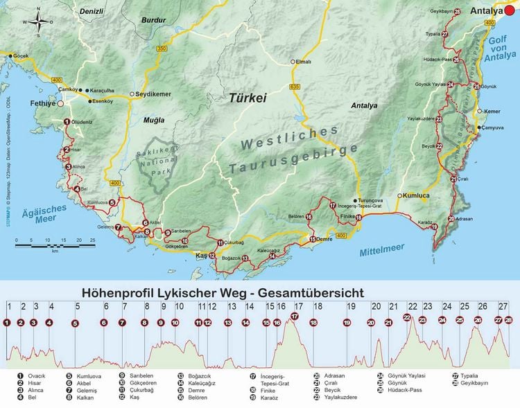 Produktbild: Türkei: Lykischer Weg von Fethiye nach Antalya