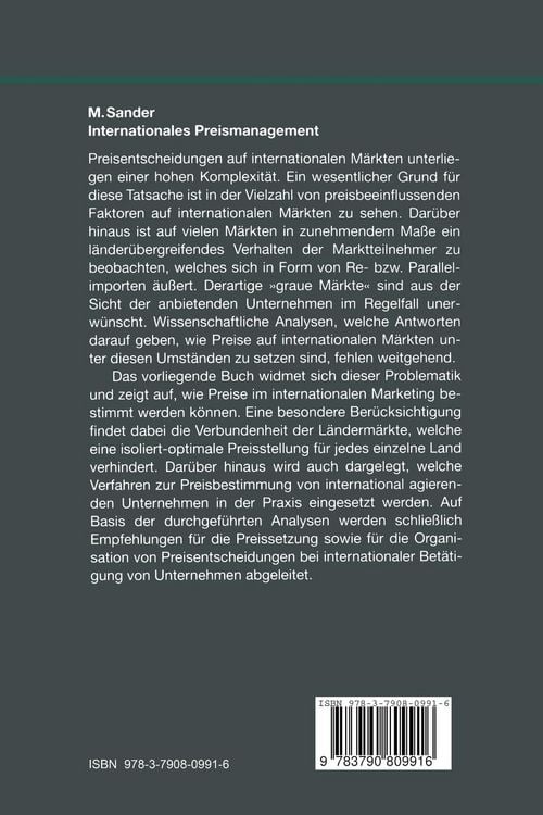Produktbild: Internationales Preismanagement