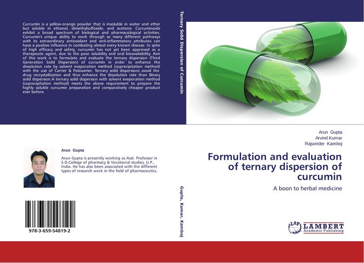 Produktbild: Formulation and evaluation of ternary dispersion of curcumin