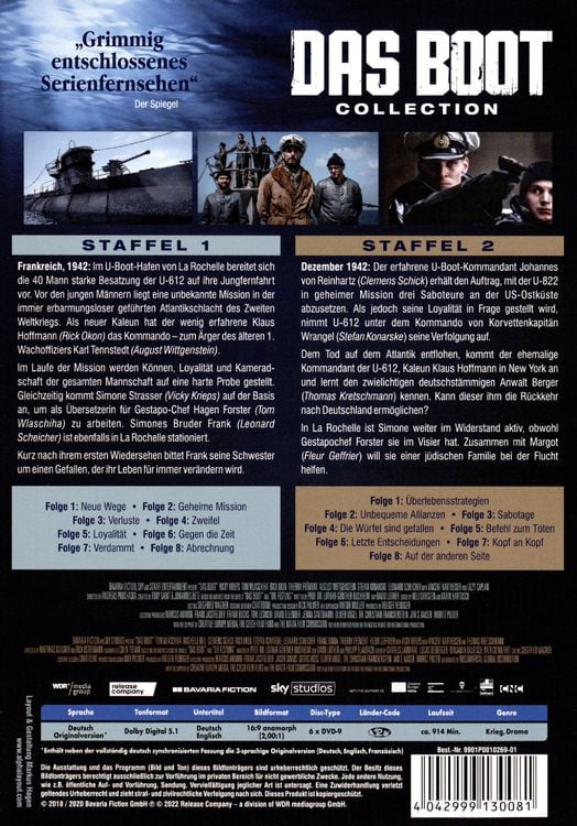 Produktbild: Das Boot - Collection Staffel 1&2 [6 DVDs]