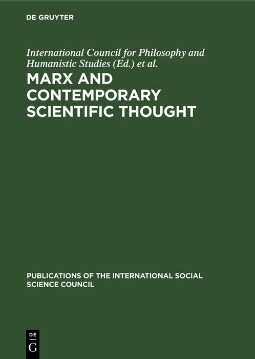 Produktbild: Marx and Contemporary Scientific Thought