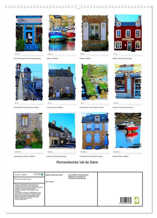 Produktbild: Romantisches Val de Saire (Wandkalender 2026 DIN A2 hoch), CALVENDO Monatskalender