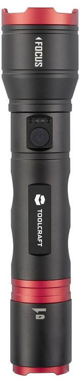 Produktbild: TOOLCRAFT TO-9927678 Handlampe verstellbar, Einstellbare Punktgr&ouml;&szlig;e, mit Stroboskopmodus, mit USB-Schnittstelle Li-Ionen Akkus