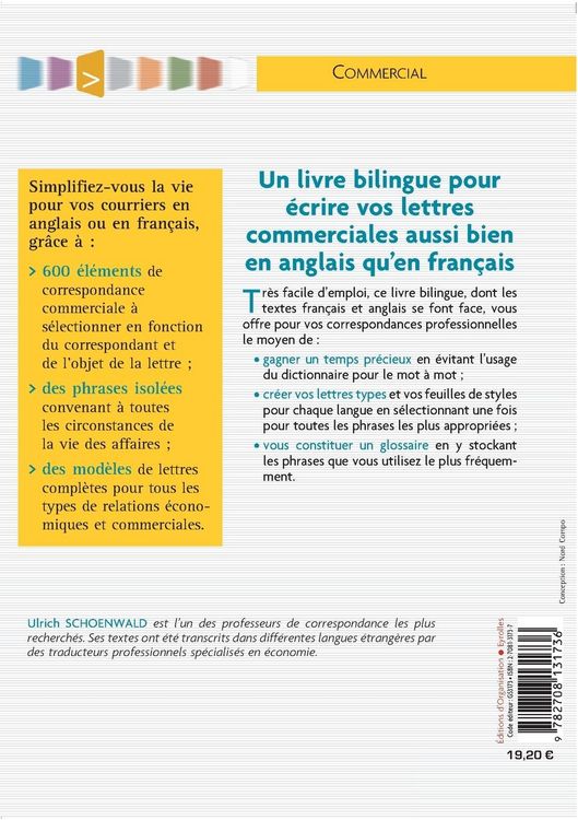 Produktbild: Correspondance commerciale fran&ccedil;ais-anglais