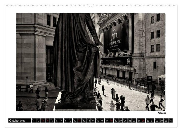 Produktbild: Manhattan Memories - Erinnerungen an New York (Wandkalender 2026 DIN A2 quer), CALVENDO Monatskalender