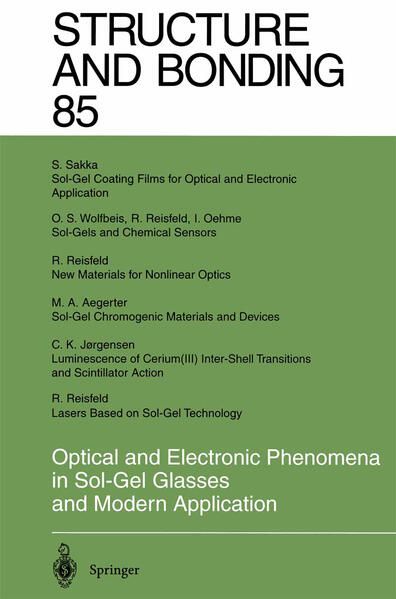 Produktbild: Optical and Electronic Phenomena in Sol-Gel Glasses and Modern Application