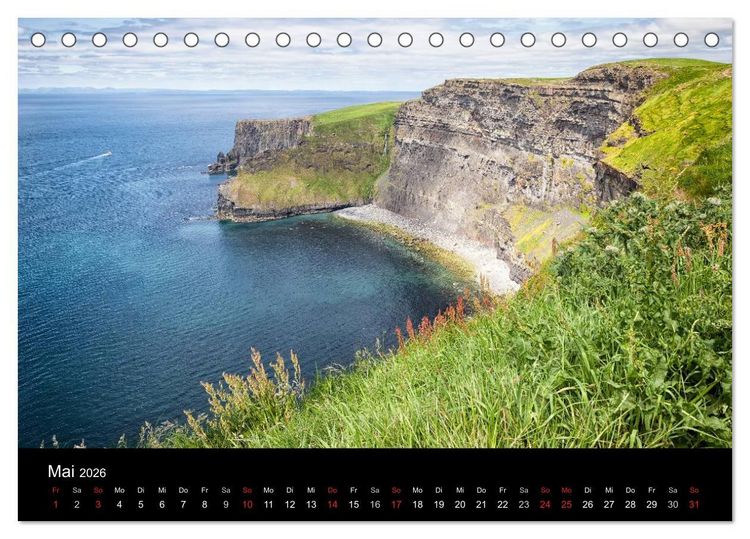 Produktbild: Irland - Zauberhafte Augenblicke (Tischkalender 2026 DIN A5 quer), CALVENDO Monatskalender