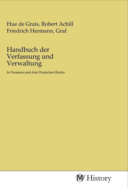 Produktbild: Handbuch der Verfassung und Verwaltung