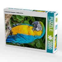 Produktbild: CALVENDO Puzzle Farbenfrohe Papageien: Gelbbrust-Ara. | 2000 Teile Lege-Gr&ouml;&szlig;e 90x67cm Foto-Puzzle f&uuml;r gl&uuml;ckliche Stunden