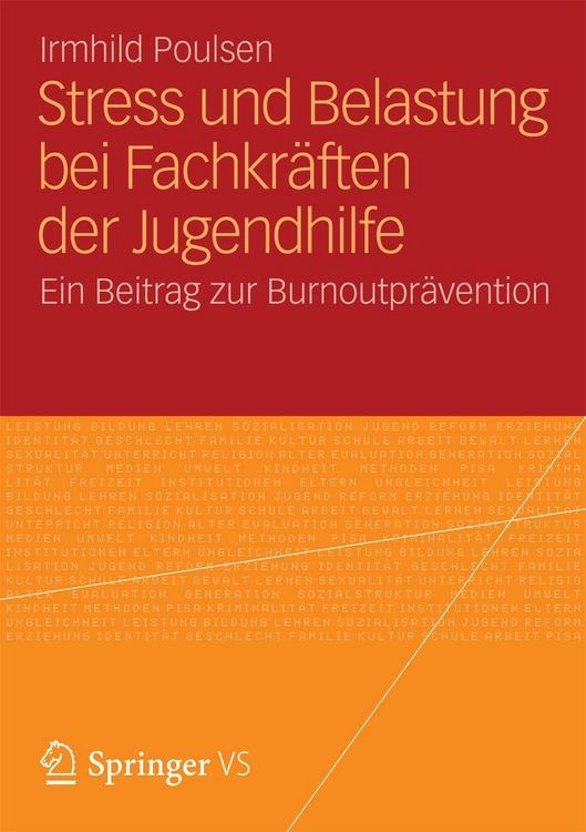 Produktbild: Stress und Belastung bei Fachkr&auml;ften der Jugendhilfe
